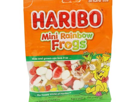 Haribo Mini Rainbow Frogs 5oz. For Sale