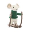 Jellycat Merry Mouse Skiing For Sale