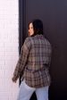 Alessia Oversized Flannel | Khaki For Cheap