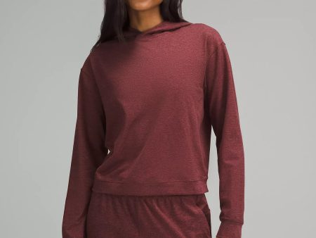 Soft Jersey Classic Fit Hoodie | Heathered Garnet Fashion