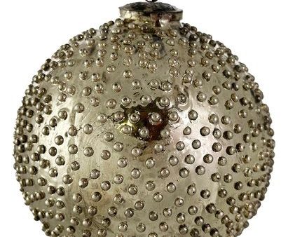 66772 Glass Ball Dotted Silver Online Sale