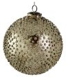 66772 Glass Ball Dotted Silver Online Sale