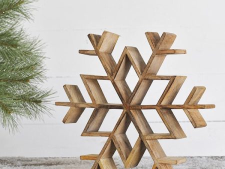 PDBA21-003 12  Wood Snowflake on Sale