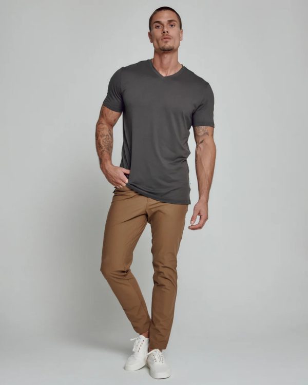 Core V-Neck Tee | Graphite Online