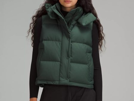 Wunder Puff Cropped Vest | Legacy Green Online now