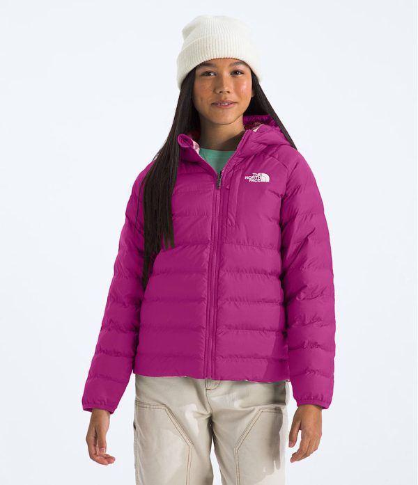 Girls  Reversible Perrito Hooded Jacket | Deep Mulberry on Sale