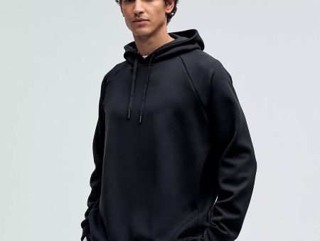 Men s Smooth Spacer Pullover Hoodie | Black For Sale