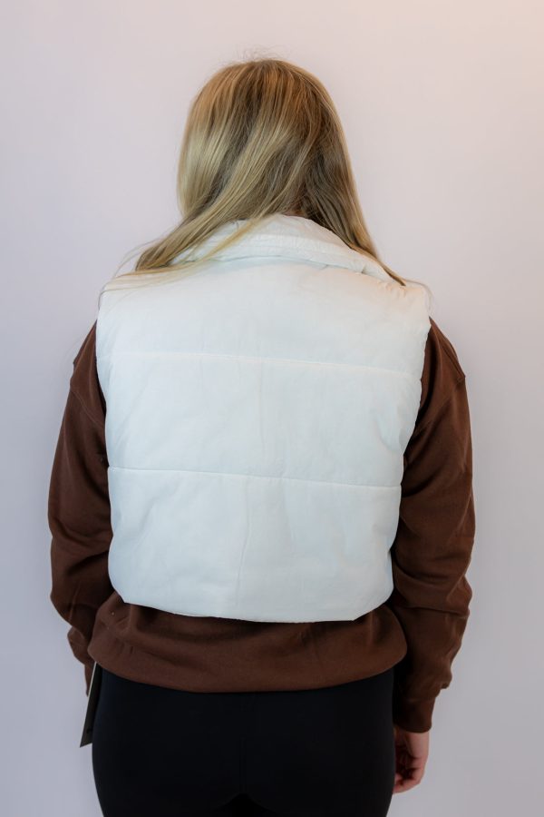 Shelby Puffer Vest | Ivory Fashion