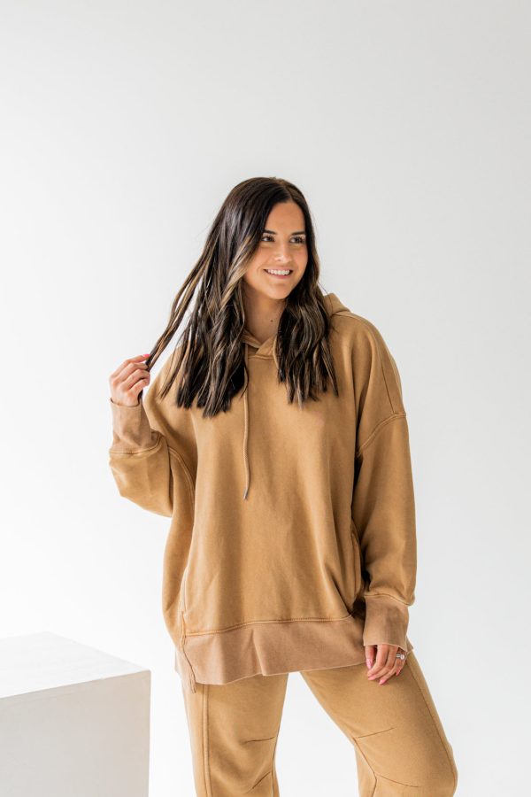 Sprint To The Finish Hoodie | Camel Sale