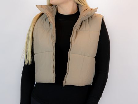 Shelby Puffer Vest | Birch Walnut Fashion