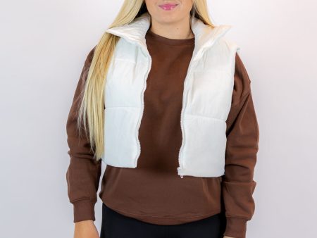 Shelby Puffer Vest | Ivory Fashion