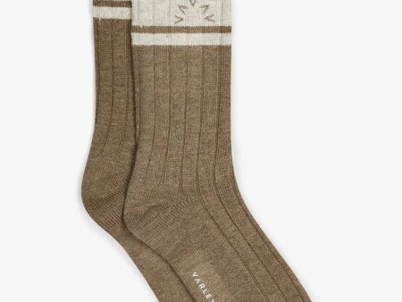 Malissa Plush Wide Rib Sock | Mink Taupe Marl Online now