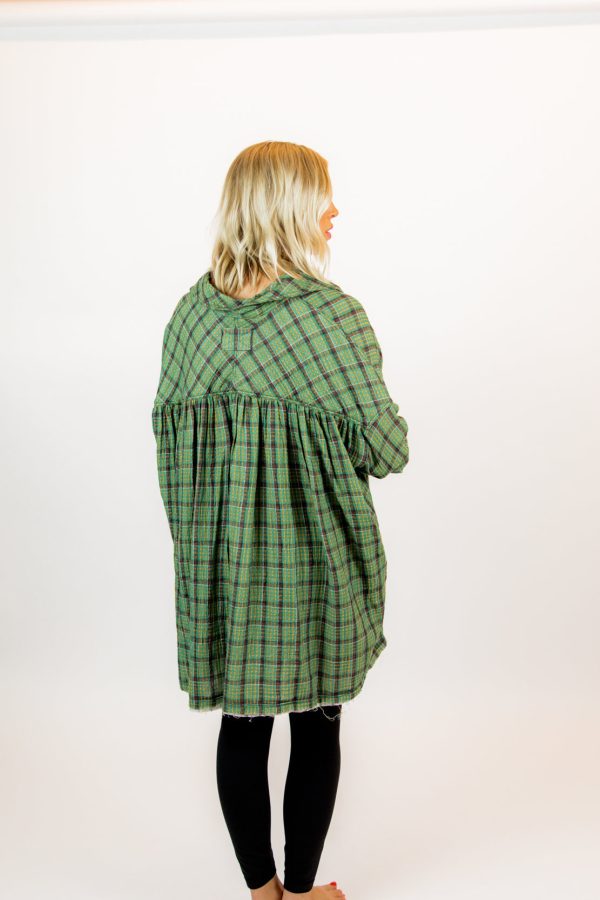 We The Free Cardiff Plaid Top | Green Combo Supply