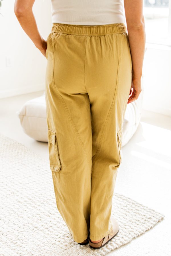 Freya Utility Cargo Pants | Mustard on Sale