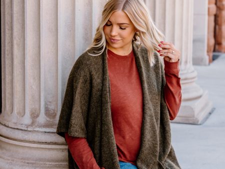 Leilani Oversized Cardigan | Olive on Sale