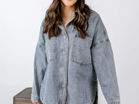 Remi Button Down Shirt | Denim on Sale