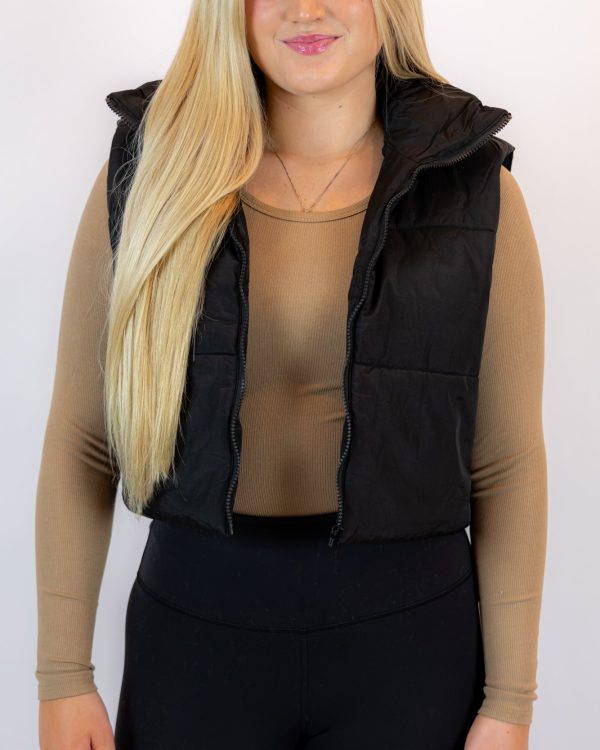 Shelby Puffer Vest | Black For Sale