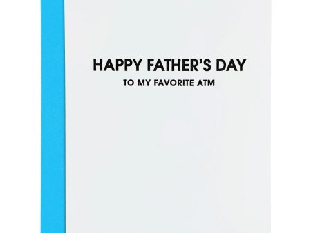 My Favorite ATM Father s Day Letterpress Card Online Hot Sale