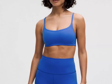 Wunder Train Strappy Racer Bra *Light Support, A B Cup | Cerulean Blue For Sale