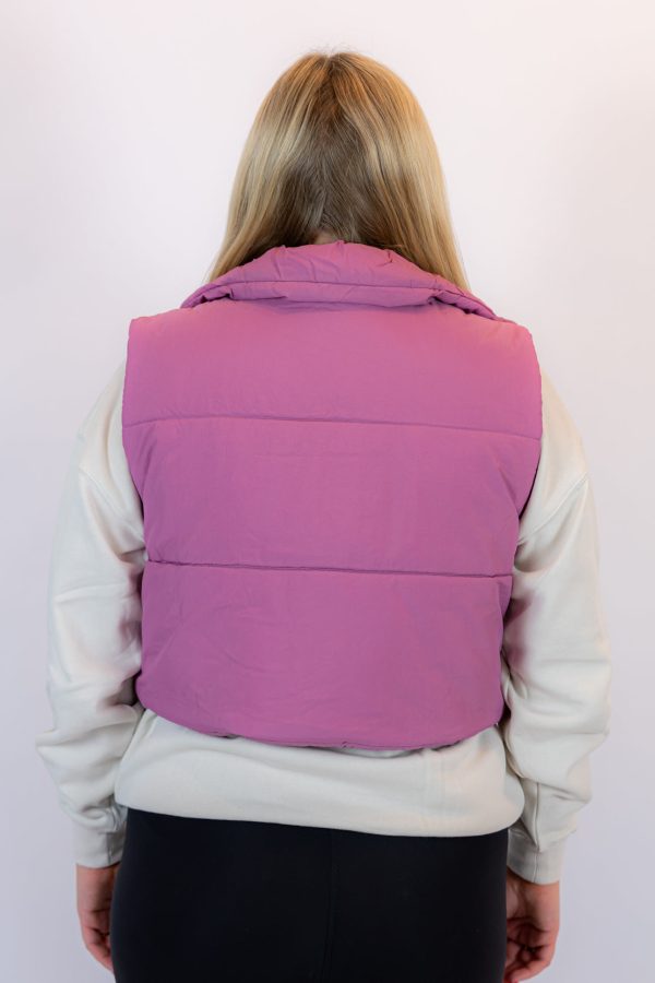 Shelby Puffer Vest | Mauve Online Sale