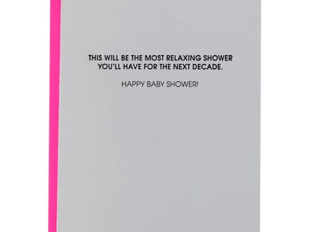 Most Relaxing Shower Letterpress Card Online Hot Sale