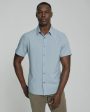 Siena Short Sleeve Shirt | Dusty Blue Discount