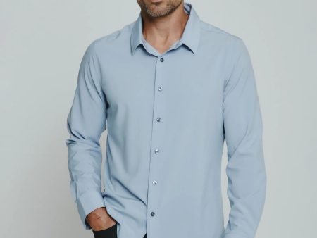 Liberty Long Sleeve Shirt | Dusty Blue For Cheap