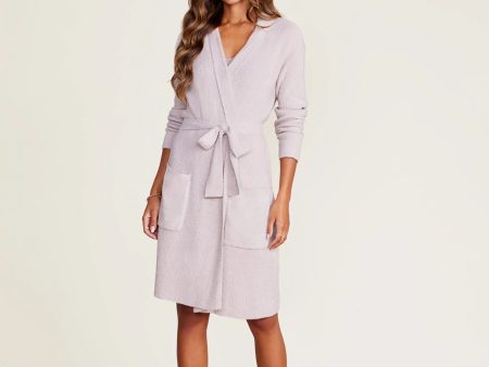 Barefoot Dreams Cozy Chic Lite Ribbed Robe | Faded Rose Pearl For Sale