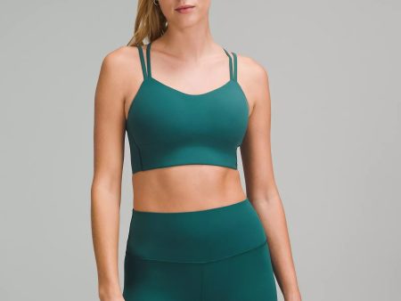 Like a Cloud Longline Bra *Light Support, B C Cup | Storm Teal For Cheap