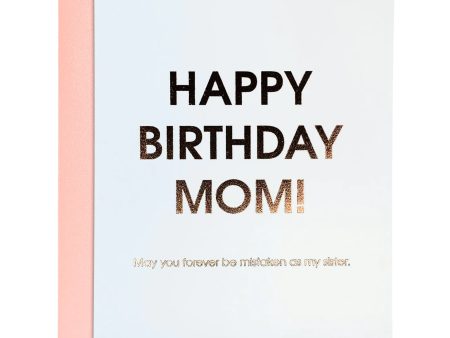 Birthday Mom Mistaken Sister Foil Card Online