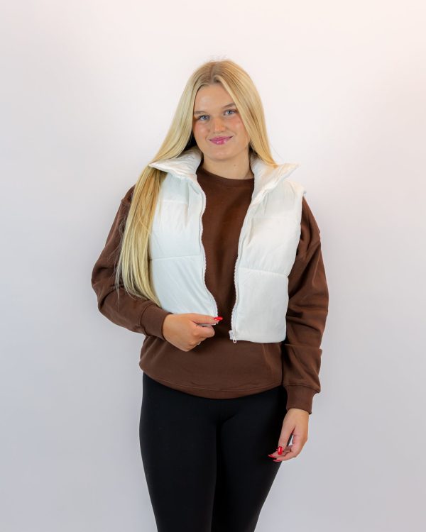 Shelby Puffer Vest | Ivory Fashion