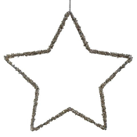 66649 Wire Open Star 20cm For Sale