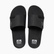 Reef Men s Fanning Slide | Black Silver on Sale