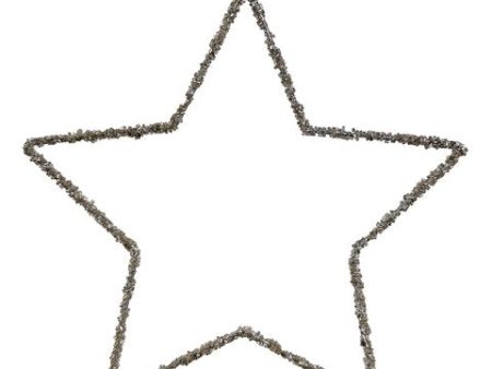 66650 Wire Open Star 25cm Fashion