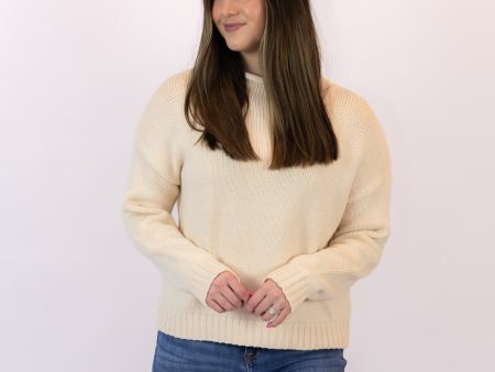 Kira Mock Neck Sweater | Natural For Sale