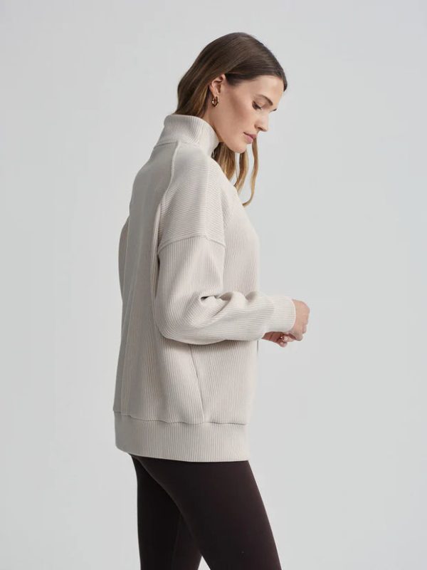 Rhea 2.0 Half-Zip Sweat | Chateau Grey Whitecap Grey Sale