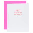 Happy Fucking Birthday Letterpress Card Hot on Sale