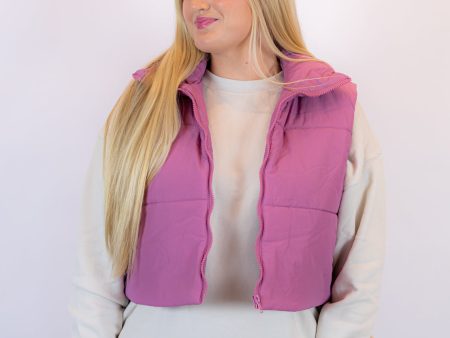 Shelby Puffer Vest | Mauve Online Sale