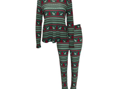 Posh Peanut Women s Top and Jogger | Holiday Fair Isle For Discount