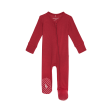 Posh Peannut Footie Zippered One Piece | Crimson Waffle Cheap