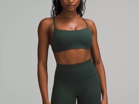 Wunder Train Strappy Racer Bra Light Support, C D Cup | Legacy Green Online Sale