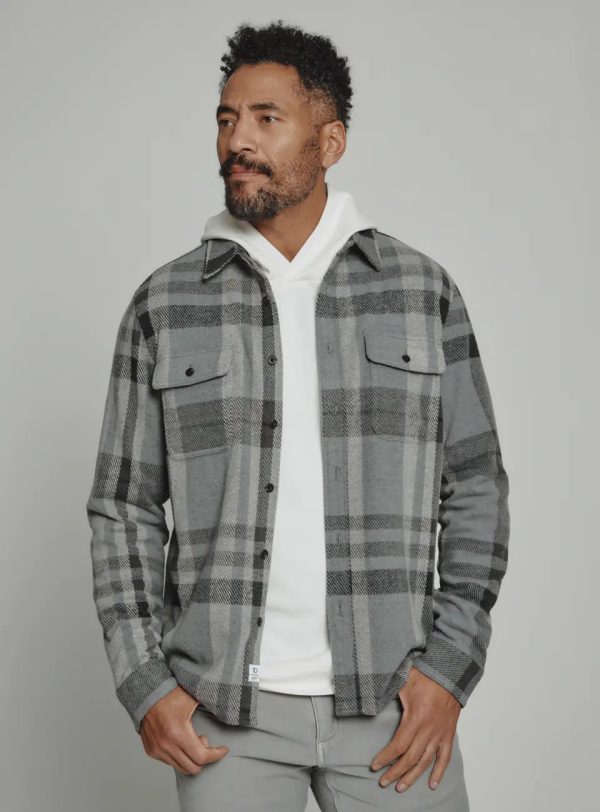 Generation Long Sleeve Shirt | Grey Plaid Cheap