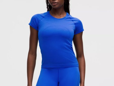 Swiftly Tech Short-Sleeve Shirt 2.0 *Race Length | Cerulean Blue Hot on Sale