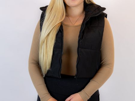 Shelby Puffer Vest | Black For Sale