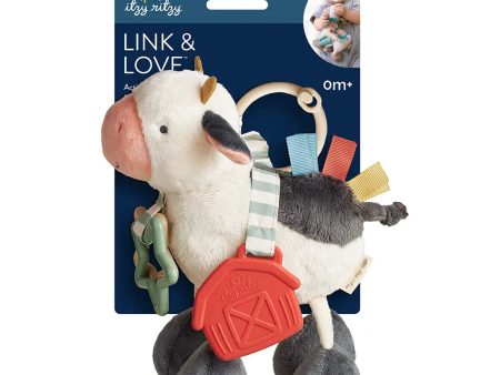 Itzy Ritzy Link & Love Plush | Cow Hot on Sale