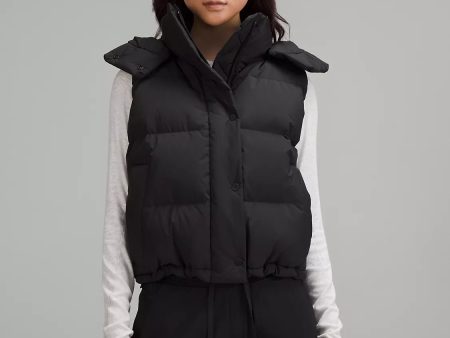 Wunder Puff Cropped Vest | Black Online Sale