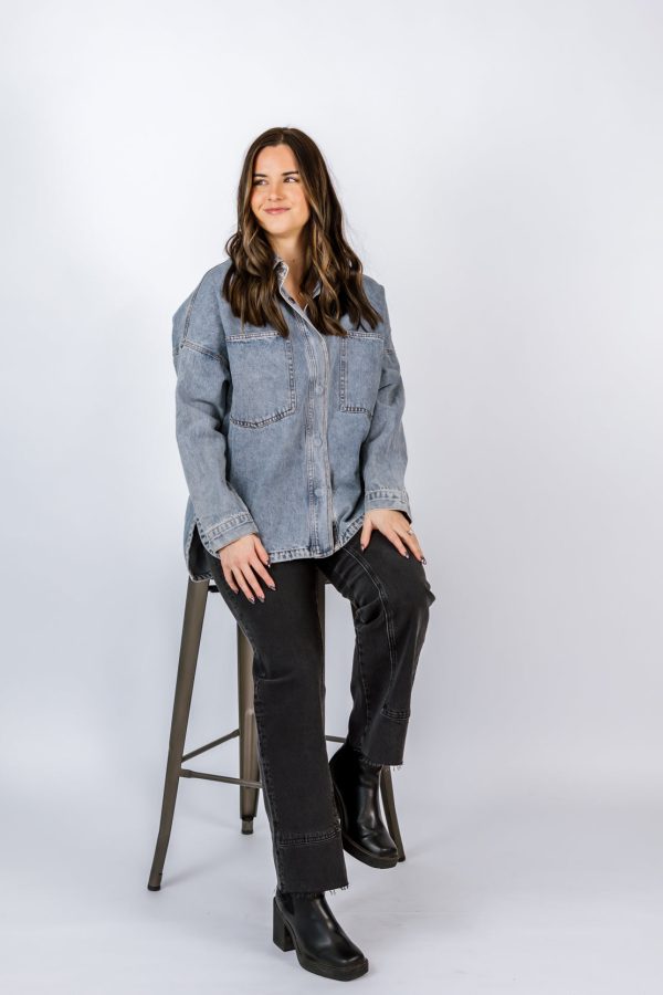 Remi Button Down Shirt | Denim on Sale