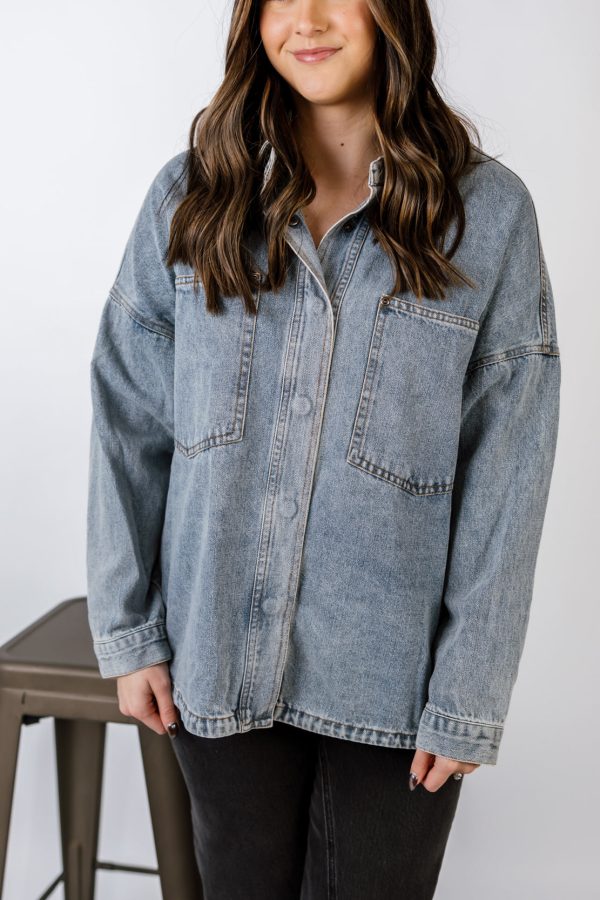 Remi Button Down Shirt | Denim on Sale