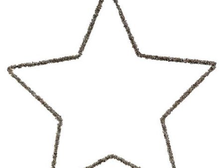 66651 Wire Open Star 30cm Hot on Sale