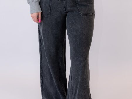 Tori Wide Leg Pant | Ash Black on Sale